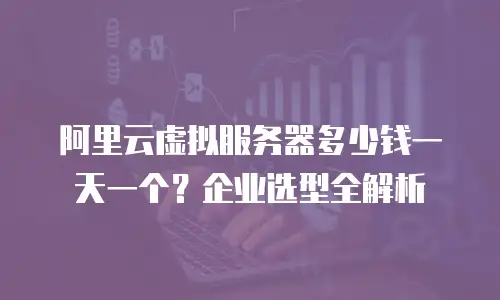 阿里云虚拟服务器多少钱一天一个？企业选型全解析