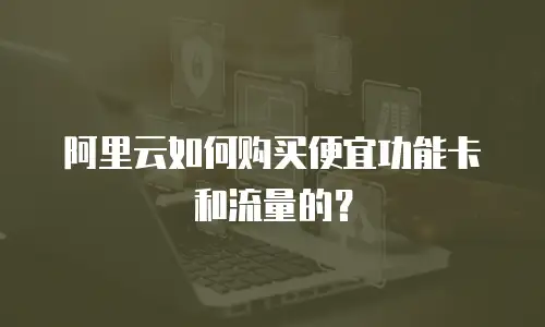 阿里云如何购买便宜功能卡和流量的？