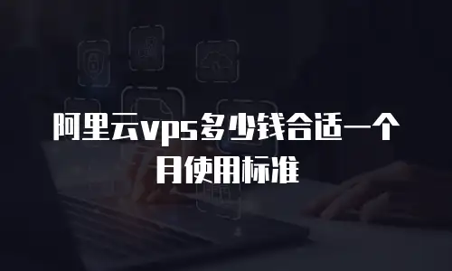 阿里云vps多少钱合适一个月使用标准