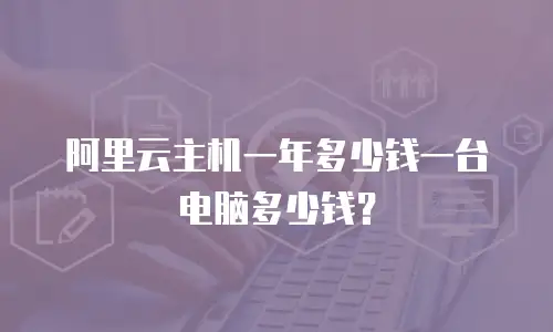 阿里云主机一年多少钱一台电脑多少钱？