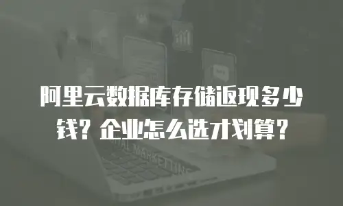 阿里云数据库存储返现多少钱？企业怎么选才划算？
