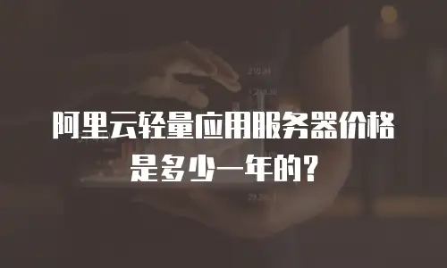 阿里云轻量应用服务器价格是多少一年的？