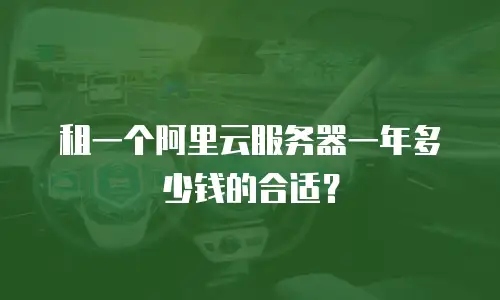 租一个阿里云服务器一年多少钱的合适？