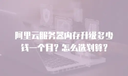 阿里云服务器内存升级多少钱一个月？怎么选划算？