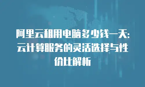 阿里云租用电脑多少钱一天：云计算服务的灵活选择与性价比解析