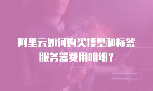 阿里云如何购买模型和标签服务器费用明细？