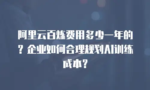 阿里云百炼费用多少一年的？企业如何合理规划AI训练成本？