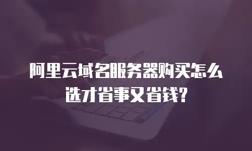 阿里云域名服务器购买怎么选才省事又省钱？