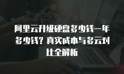 阿里云升级硬盘多少钱一年多少钱？真实成本与多云对比全解析
