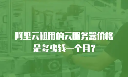 阿里云租用的云服务器价格是多少钱一个月？