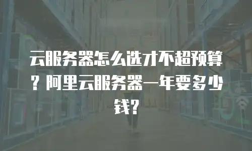 云服务器怎么选才不超预算？阿里云服务器一年要多少钱？