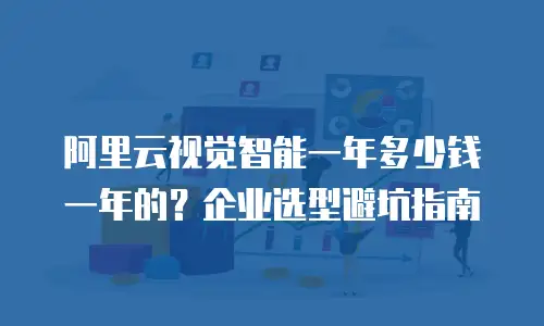 阿里云视觉智能一年多少钱一年的？企业选型避坑指南