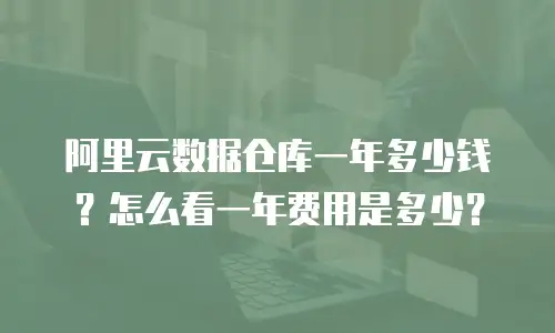 阿里云数据仓库一年多少钱？怎么看一年费用是多少？