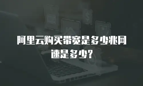 阿里云购买带宽是多少兆网速是多少？