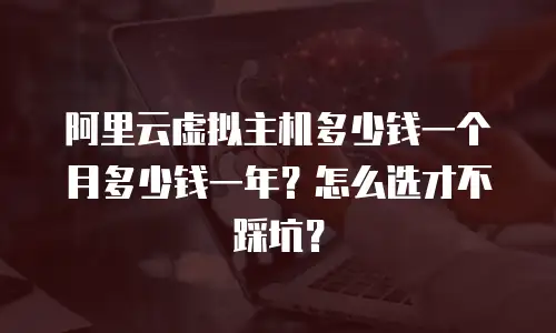 阿里云虚拟主机多少钱一个月多少钱一年？怎么选才不踩坑？