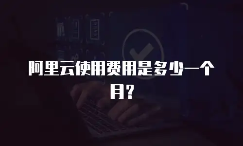 阿里云使用费用是多少一个月？
