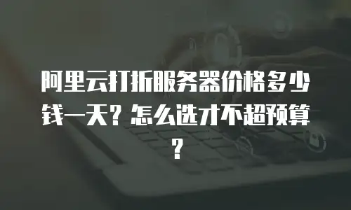 阿里云打折服务器价格多少钱一天？怎么选才不超预算？