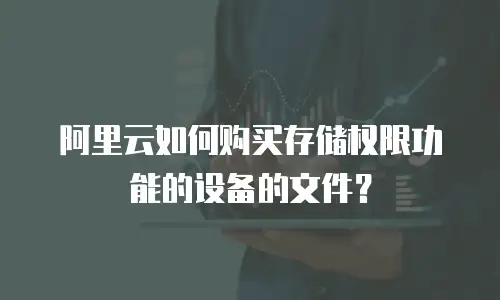 阿里云如何购买存储权限功能的设备的文件？