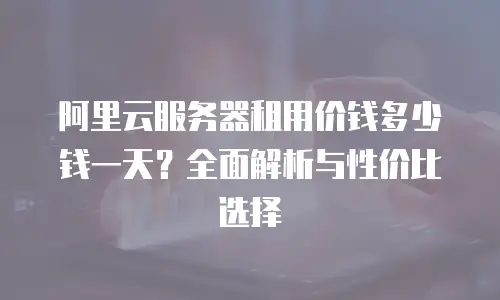 阿里云服务器租用价钱多少钱一天？全面解析与性价比选择