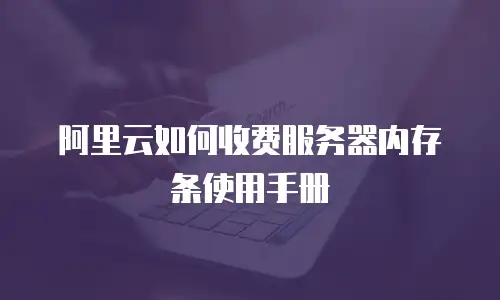 阿里云如何收费服务器内存条使用手册