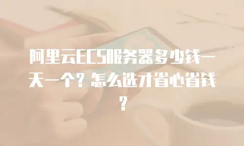 阿里云ECS服务器多少钱一天一个？怎么选才省心省钱？
