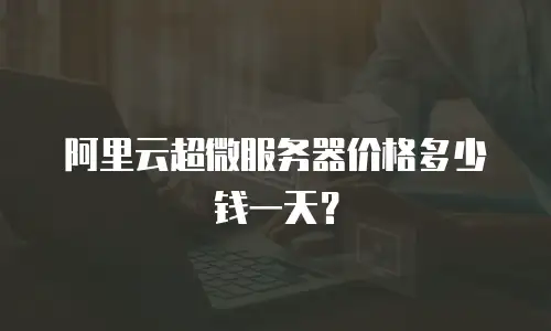 阿里云超微服务器价格多少钱一天？