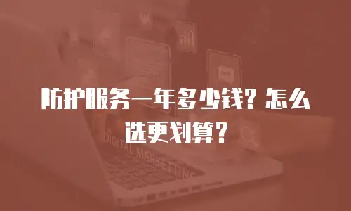 防护服务一年多少钱？怎么选更划算？