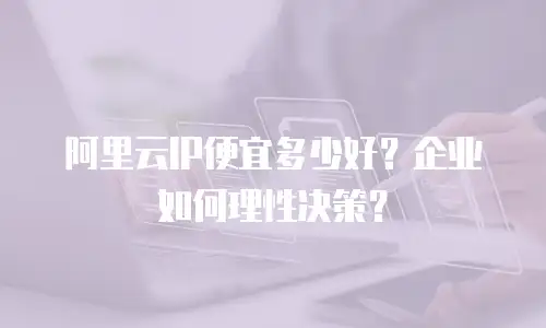 阿里云IP便宜多少好？企业如何理性决策？