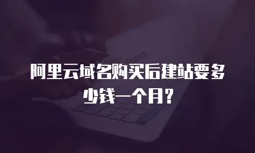 阿里云域名购买后建站要多少钱一个月？