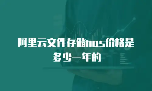 阿里云文件存储nas价格是多少一年的