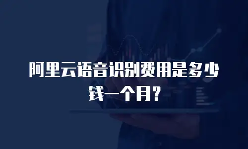 阿里云语音识别费用是多少钱一个月？