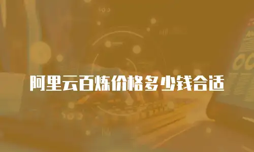 阿里云百炼价格多少钱合适