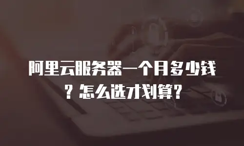 阿里云服务器一个月多少钱？怎么选才划算？