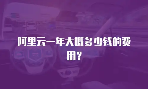 阿里云一年大概多少钱的费用？
