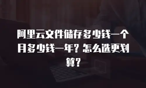 阿里云文件储存多少钱一个月多少钱一年？怎么选更划算？