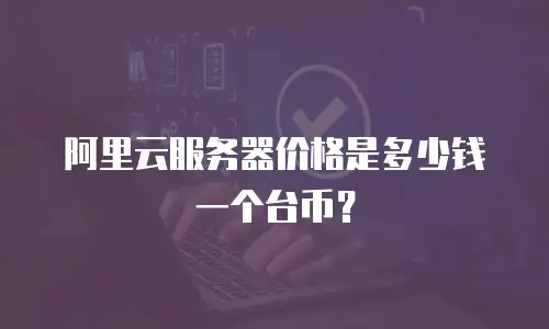 阿里云服务器价格是多少钱一个台币？