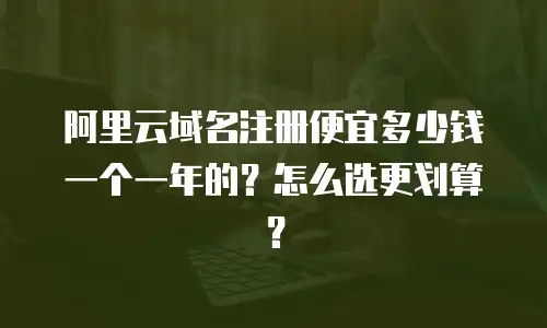 阿里云域名注册便宜多少钱一个一年的？怎么选更划算？