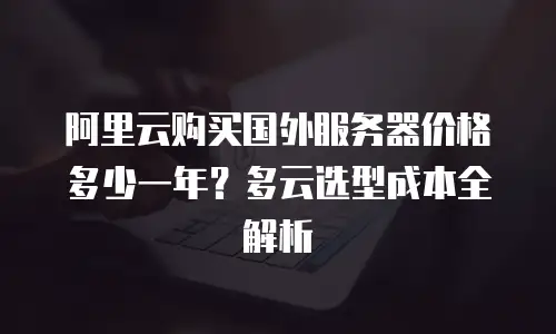 阿里云购买国外服务器价格多少一年？多云选型成本全解析