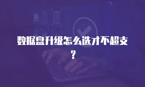 数据盘升级怎么选才不超支？