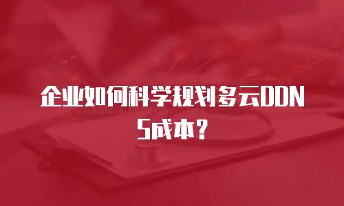 企业如何科学规划多云DDNS成本？