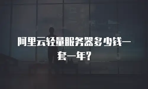 阿里云轻量服务器多少钱一套一年？