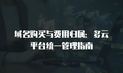 域名购买与费用归属：多云平台统一管理指南