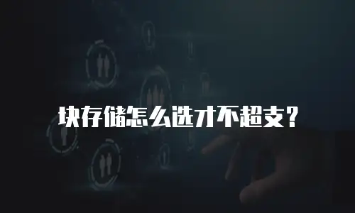 块存储怎么选才不超支？