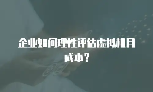 企业如何理性评估虚拟机月成本？