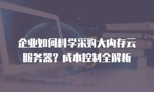 企业如何科学采购大内存云服务器？成本控制全解析
