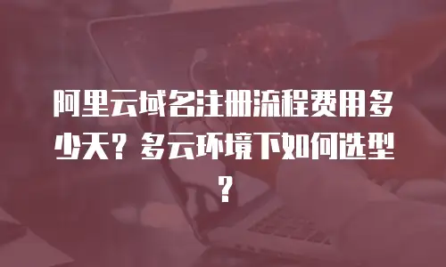阿里云域名注册流程费用多少天？多云环境下如何选型？