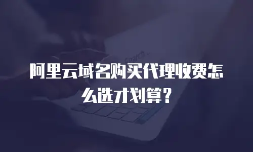 阿里云域名购买代理收费怎么选才划算？