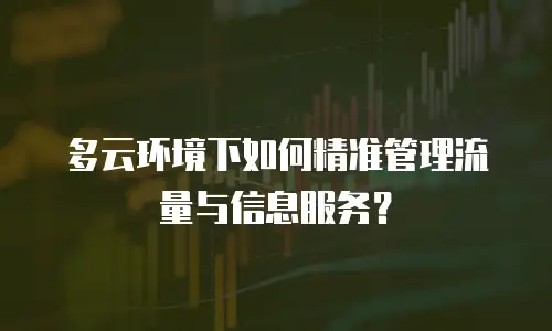 多云环境下如何精准管理流量与信息服务？