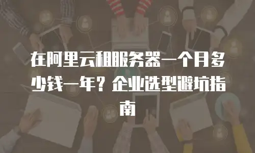 在阿里云租服务器一个月多少钱一年？企业选型避坑指南