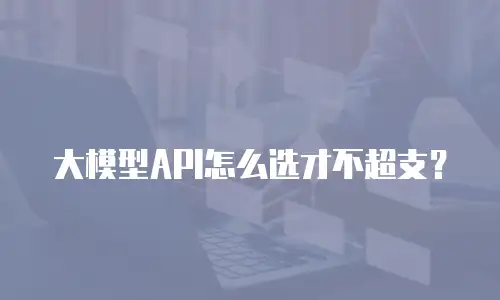 大模型API怎么选才不超支？